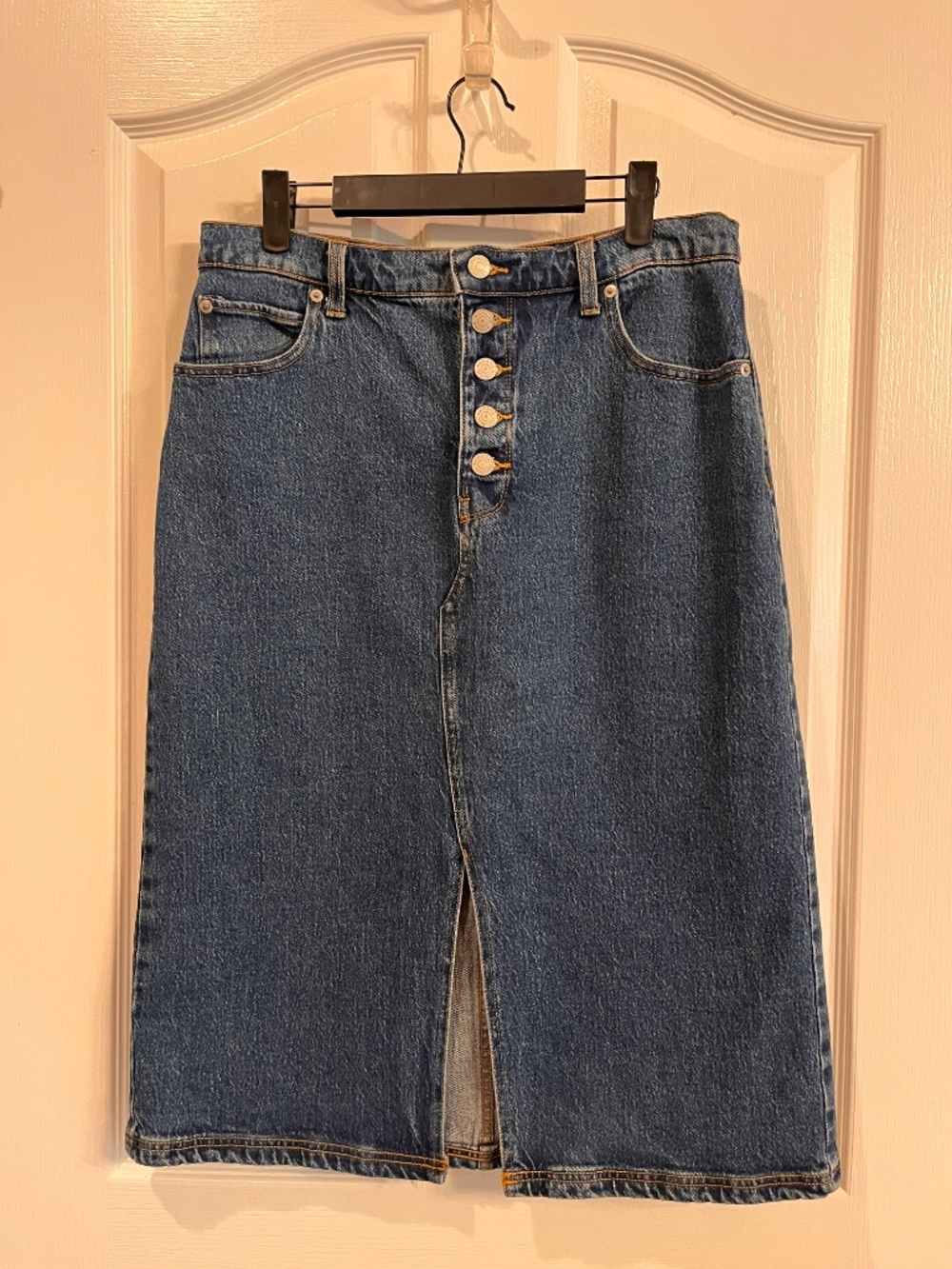 Banana Republic Denim Midi Skirt Size 10
